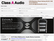 Tablet Screenshot of classaaudio.com.au